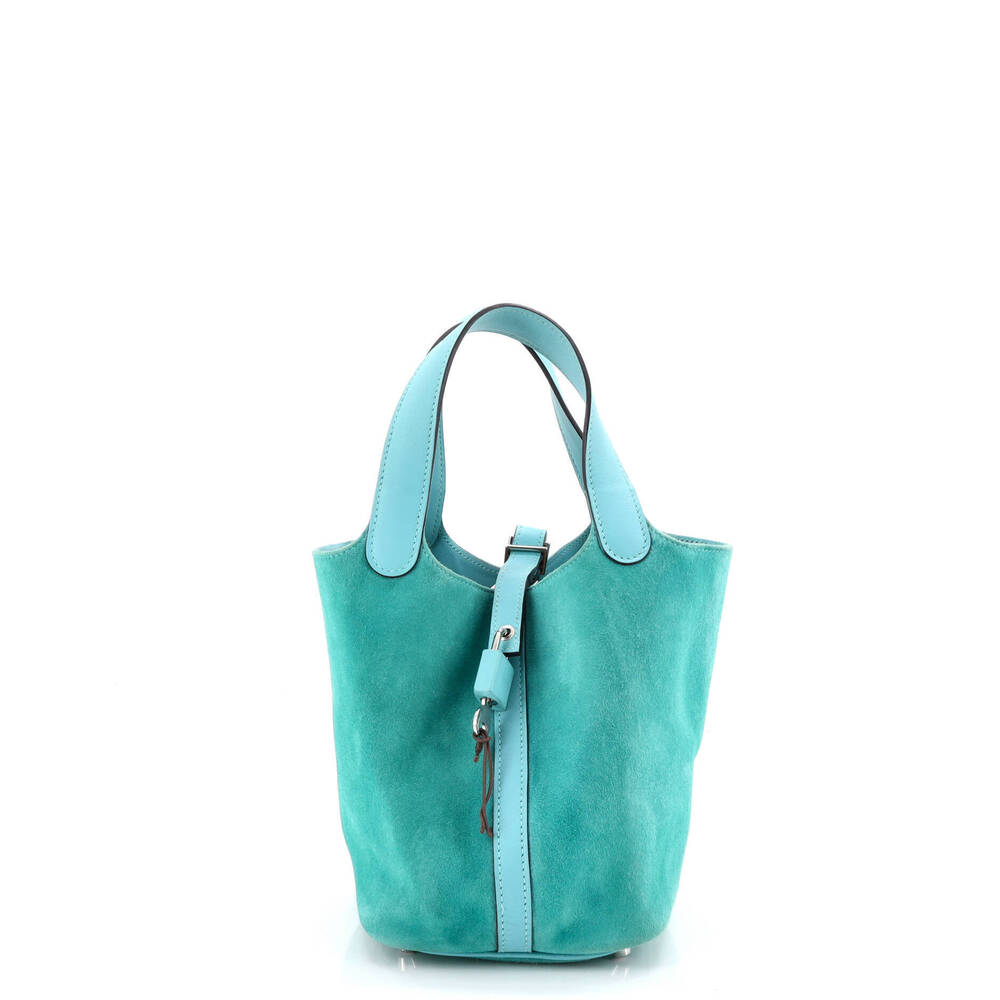 Hermes PM Picotin Lock Bag Doblis Suede and Swift